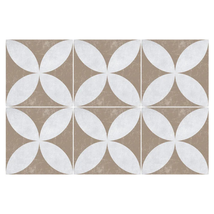Set Baldosas Adhesivas / Retro Tile Beige