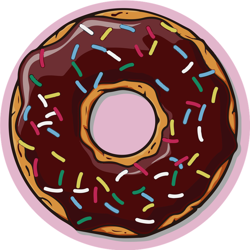 Alfombra Vinílica / Choco Donut