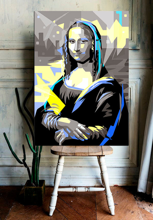 Cuadro Canvas / Mona Lisa Grey Blue