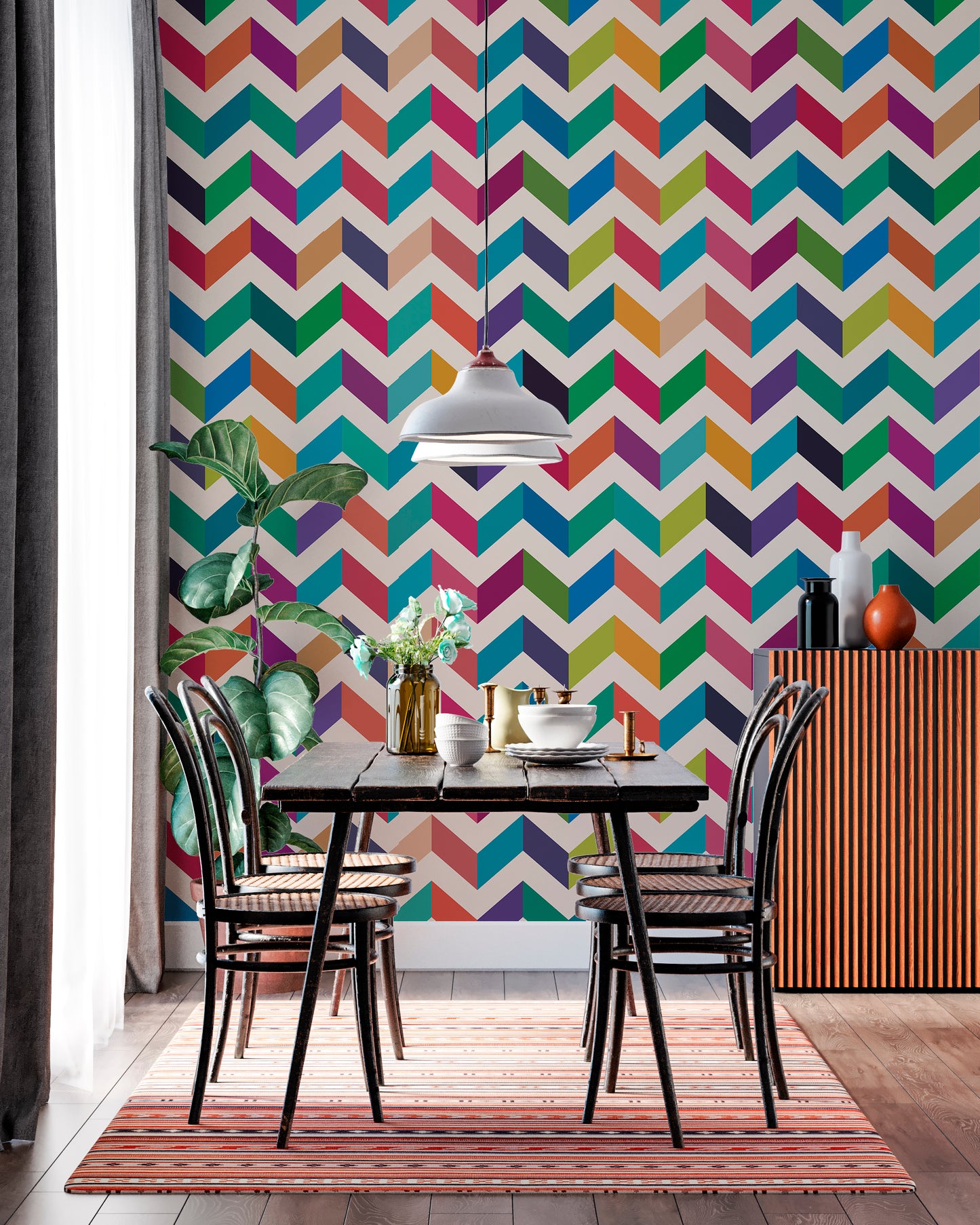 Papel Mural / Candy Zig-Zag