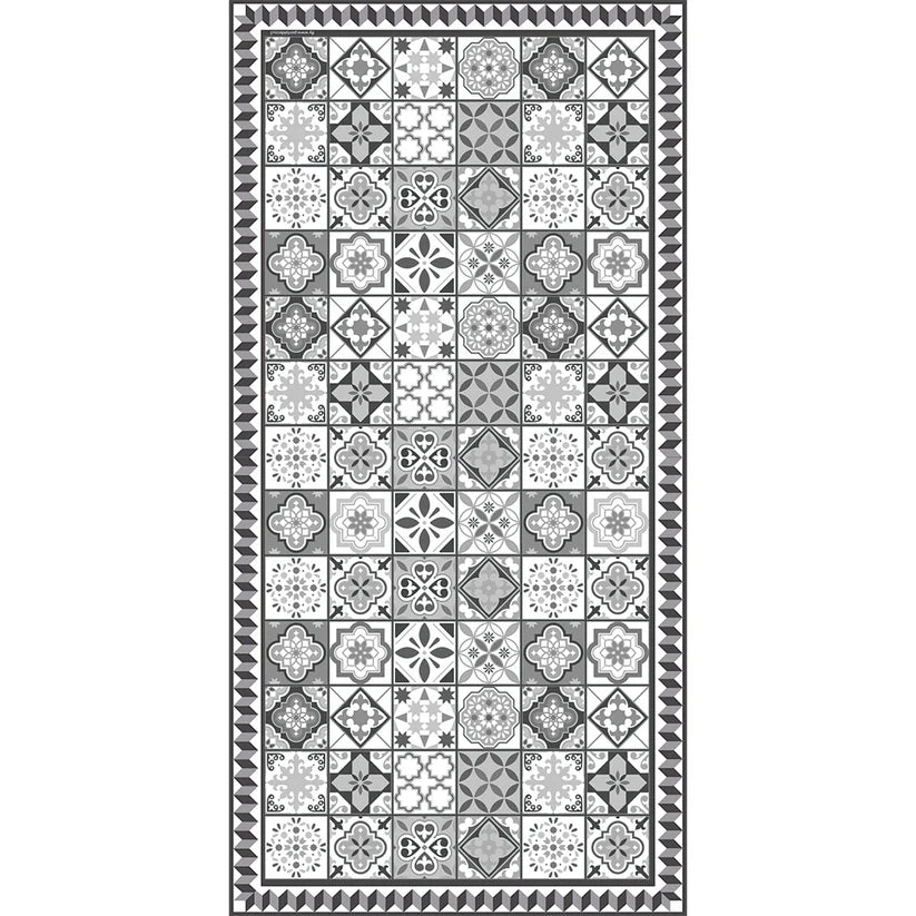Alfombra Vinílica / Greca Beach Tiles - Grey