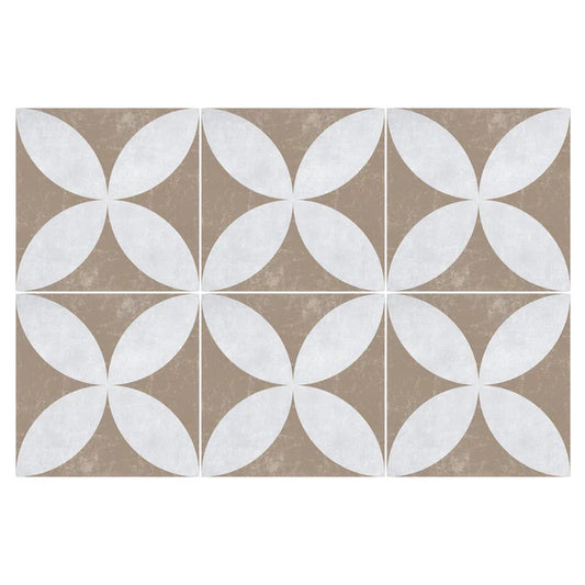 Set Baldosas Adhesivas / Retro Tile Beige