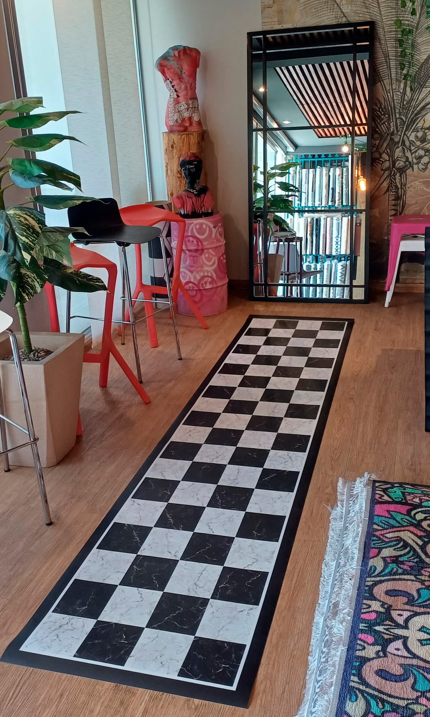 Alfombra PVC / Chess Marble