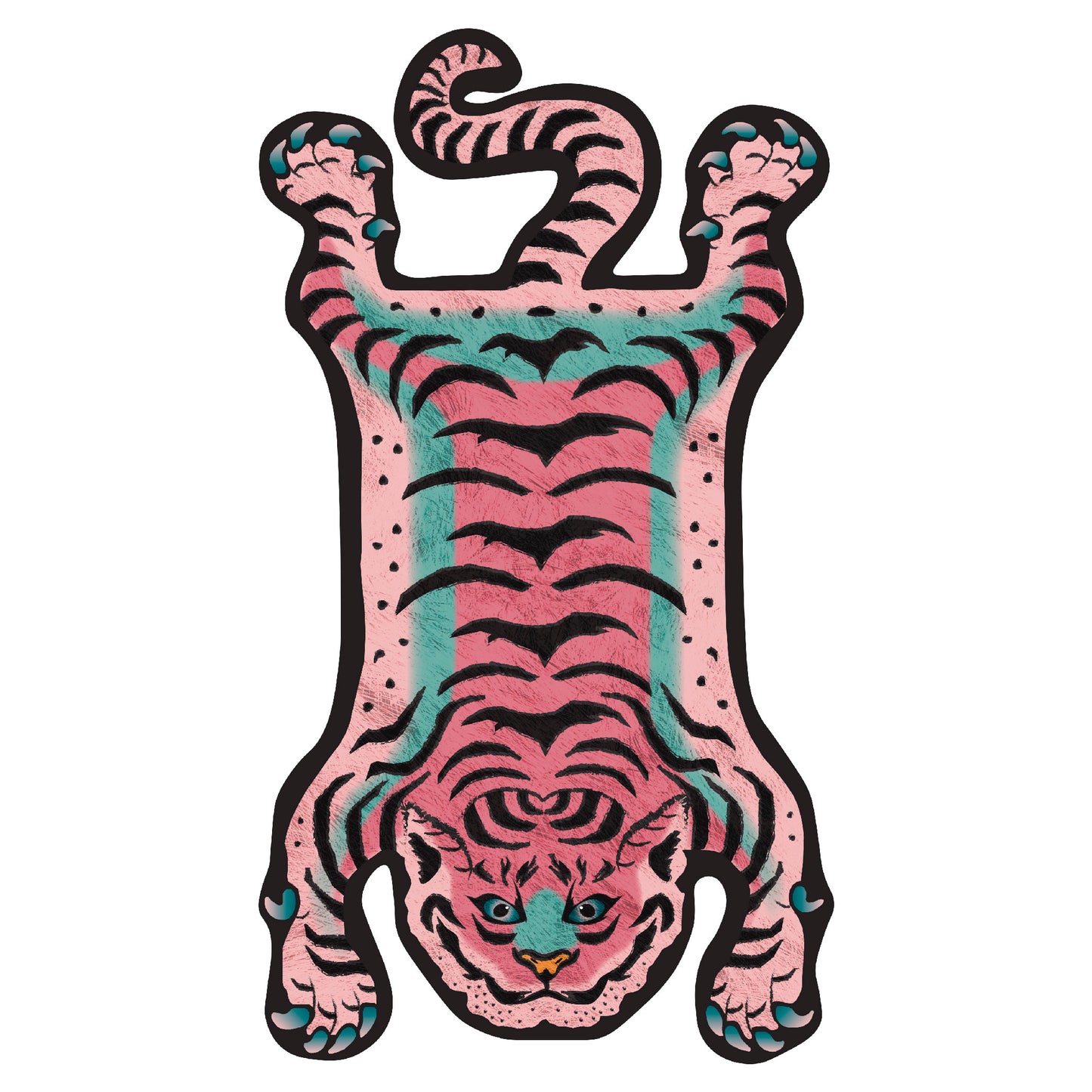 Alfombra Vinílica / Pink Tibetan Tiger