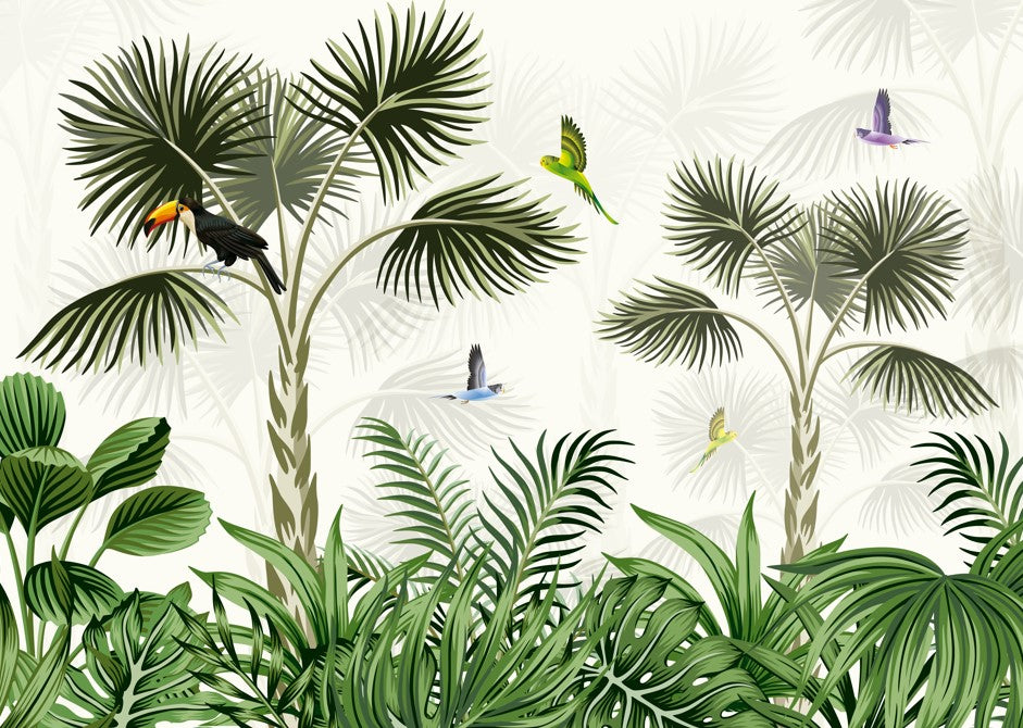 Papel Mural / Jungle Birds