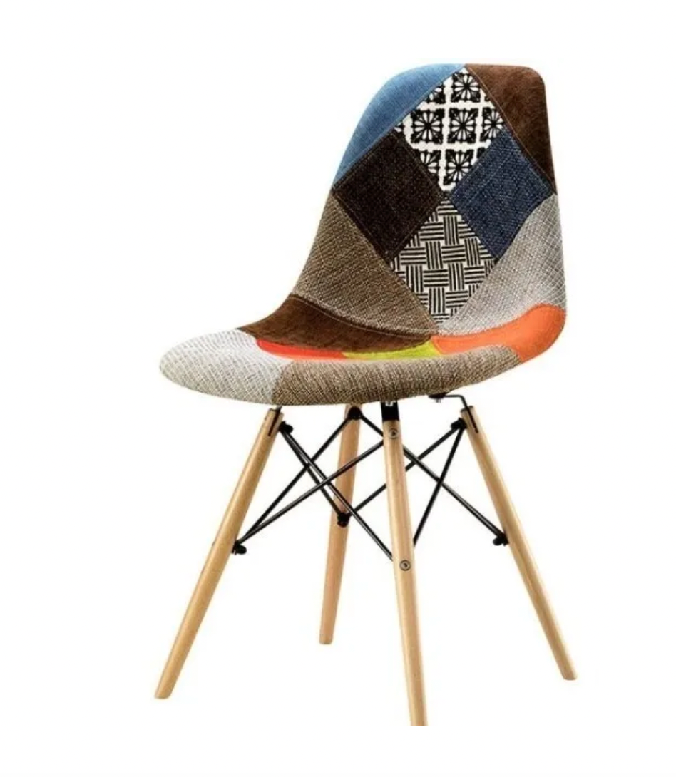Pack 4 Sillas Eames Patchwork (kl)
