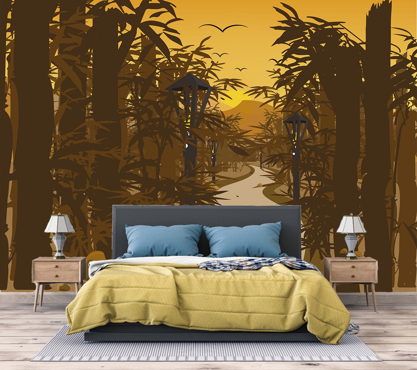 Papel Mural / Bamboo Sunset