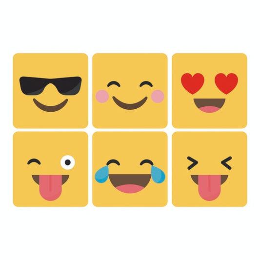 Set 6 Posavasos / Emojis