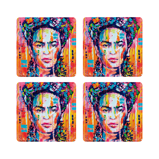 Set de 6 Posavasos de PVC / Frida Art