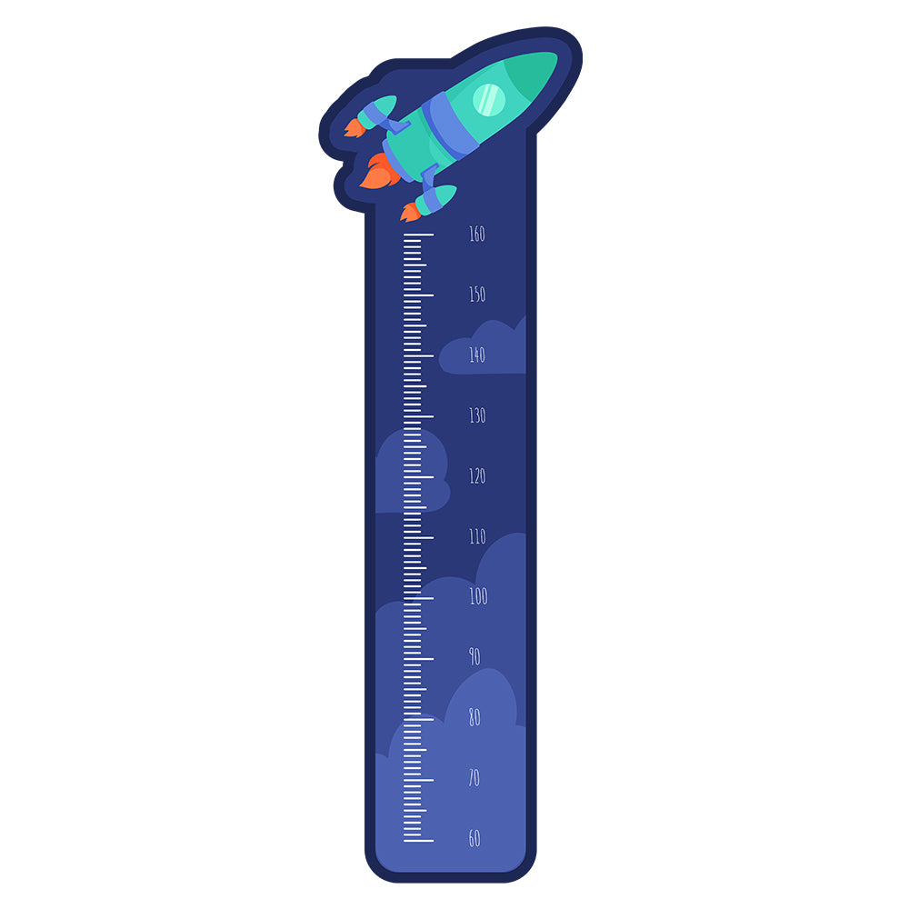 Medidor de Altura Adhesivo / Galaxia - Cohete
