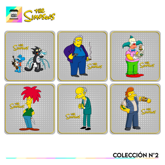 Set 6 Posavasos / Los Simpsons Coleccion n°2