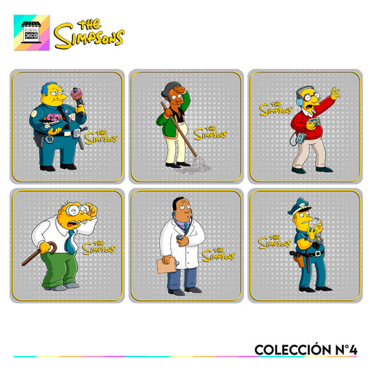 Set 6 Posavasos / Los Simpsons Coleccion n°4