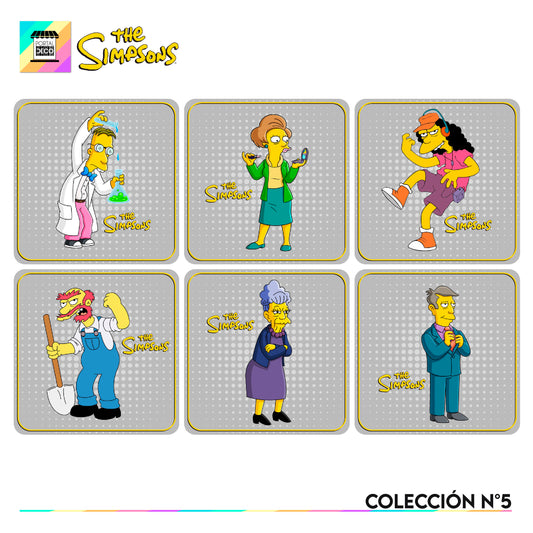 Set 6 Posavasos / Los Simpsons Coleccion n°5