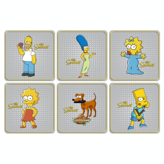 Set 6 Posavasos / Los Simpsons Coleccion n°1