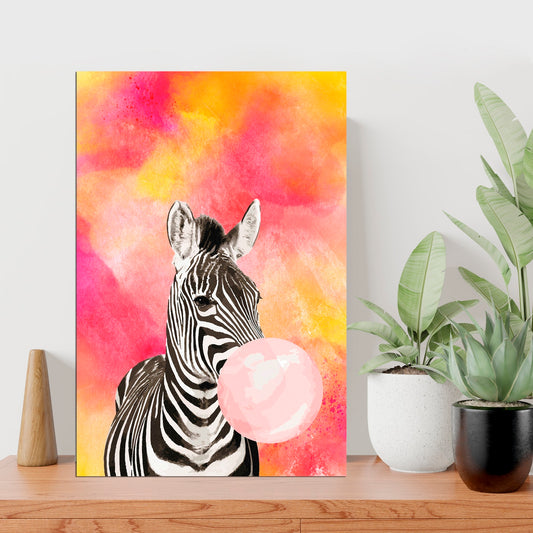Cuadro Canvas / Zebra Bubble Gum
